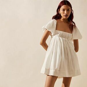 Free People White Marina Mini Dress